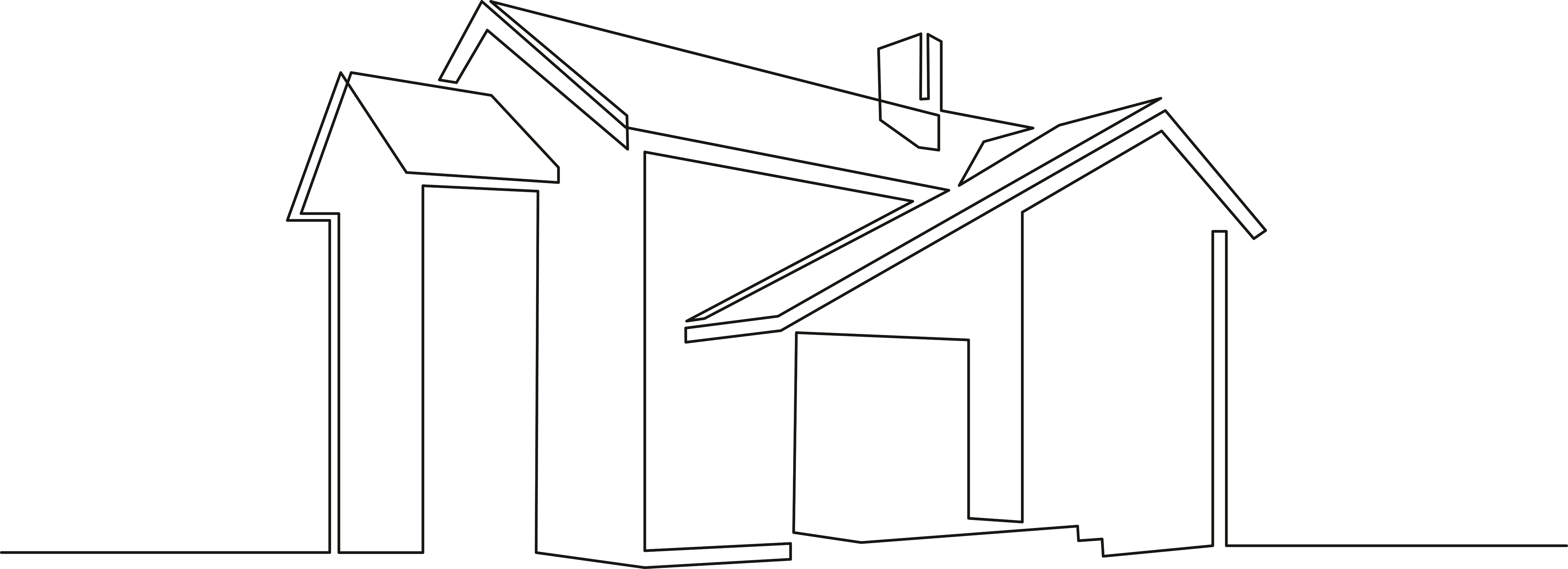 Bautechnisches Buero - Technische Zeichnung von einem Haus
